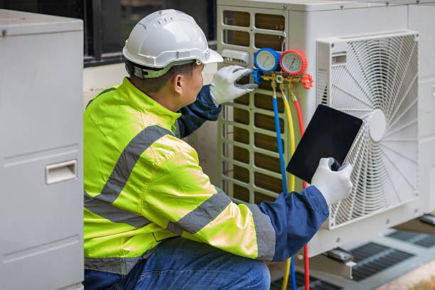 Professional Hvac Maintenance technician working in Beverly, MA